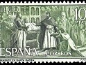 Spain - 1962 - El Cid - 10 PTS - Verde - Spain, Berruguete - Edifil 1447 - Rodrigo Diaz de Vivar "El Cid" Juramento en Santa Gadea - 0